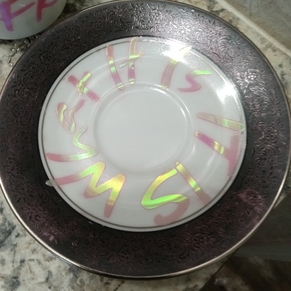 Tea cup and saucer custom design